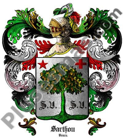 Escudo del apellido Sarthou