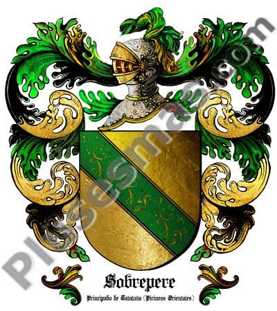 Escudo del apellido Sobrepere