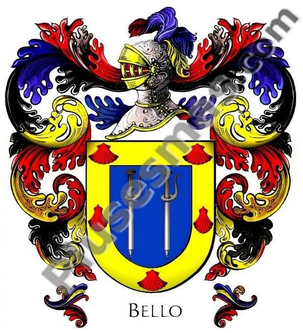 Escudo del apellido Bello