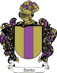 Escudo del apellido Bentio