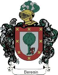 Escudo del apellido Bereain