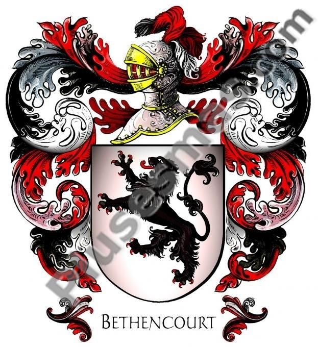Escudo del apellido Bethencourt
