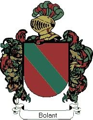 Escudo del apellido Bolant