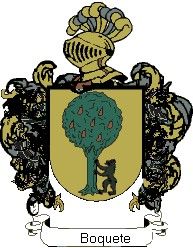 Escudo del apellido Boquete