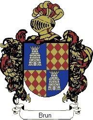 Escudo del apellido Brun