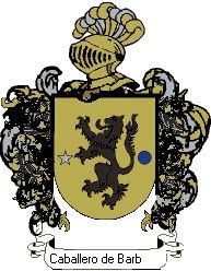 Escudo del apellido Caballero de barbas