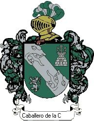 Escudo del apellido Caballero de la concha