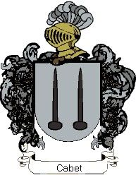 Escudo del apellido Cabet