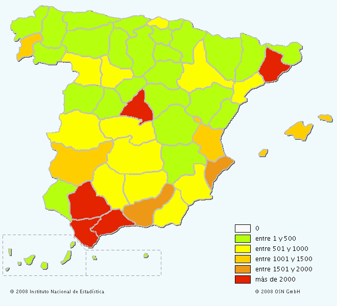 Mapa del apellido Román Mapa del apellido Román