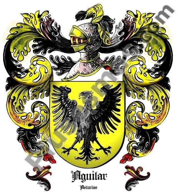Escudo del apellido Aguilar (Asturias) Escudo del apellido Aguilar (Asturias)