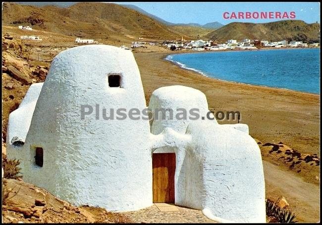 Vista desde playa poniente en carboneras (almería)