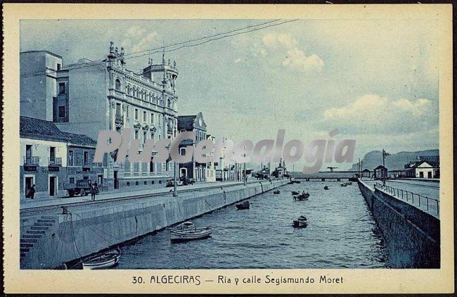 Ría y calle segismundo moret de algeciras