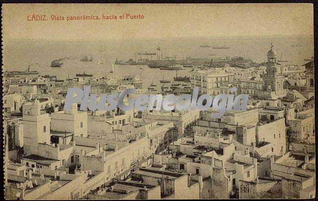 Vista panorámica de cádiz desde el puerto