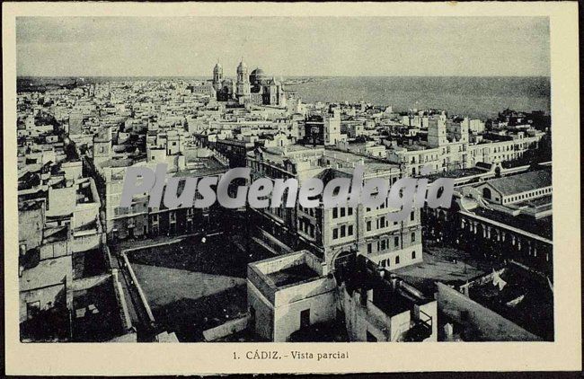 Vista parcial de la ciudad de cádiz