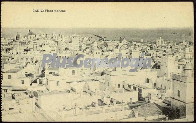 Vista parcial de la ciudad de cádiz