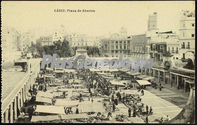 Plaza de abastos de cádiz (vista panorámica)