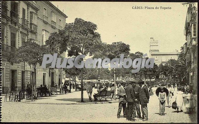 Plaza de topete de cádiz