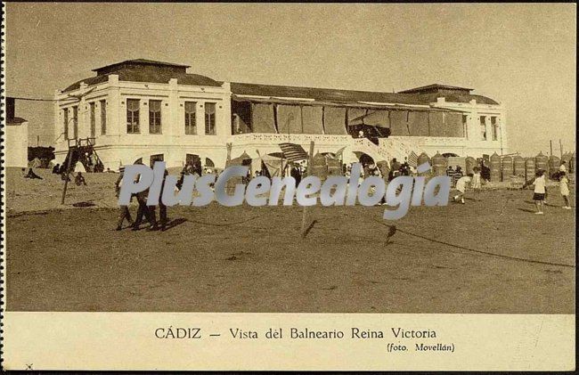 Vista del balneario reina victoria de cádiz