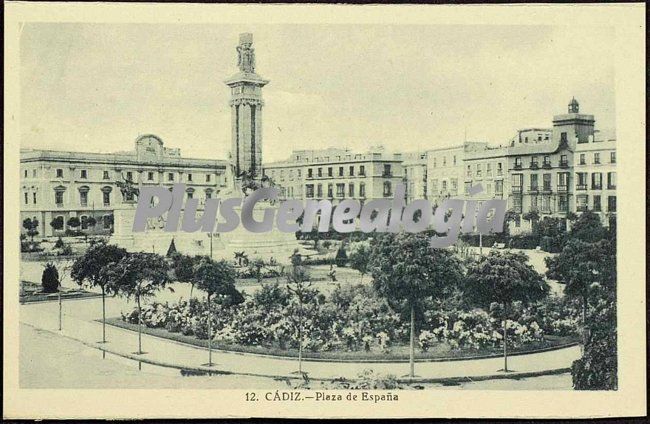 Plaza de españa de cádiz