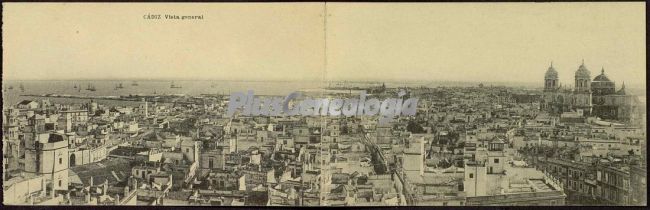 Vista general de toda la ciudad de cádiz