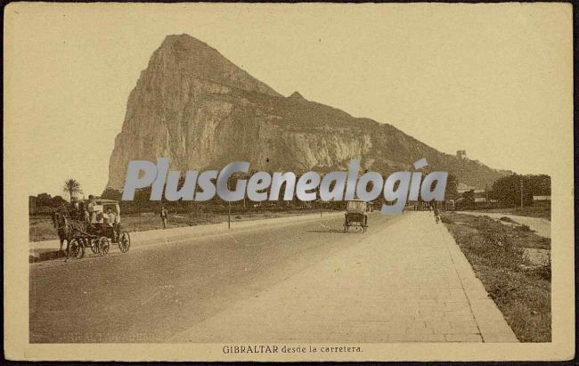 Gibraltar visto desde la carretera