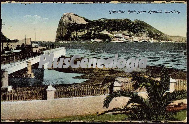 Vista del peñón de gibraltar (en color)