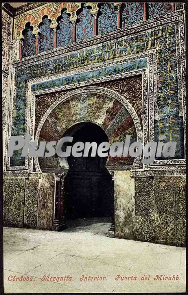 Puerta del mirahb de la mezquita de córdoba