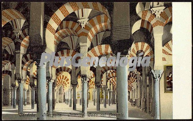 Interior de la mezquita de córdoba (lado de levante)