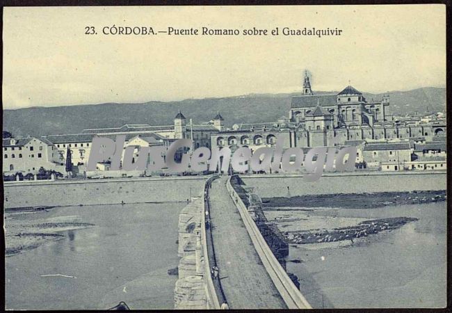 Puente romano sobre el guadalquivir a su paso por córdoba