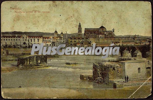 Panorama y vista de los molinos de córdoba