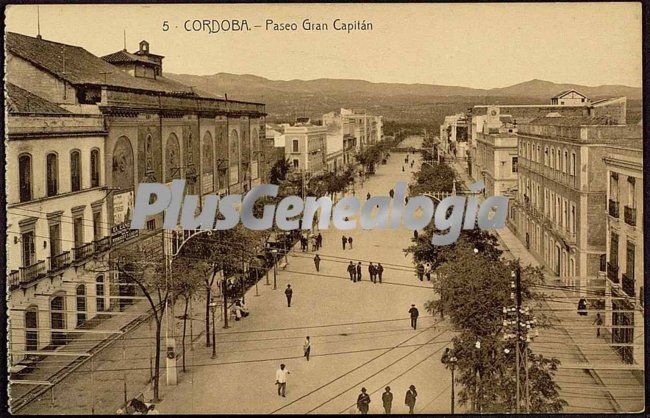 Paseo del gran capitán de córdoba