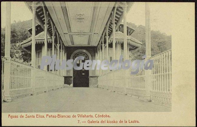 Galería del kiosko de la lastra en peñas-blancas de villaharta (córdoba)