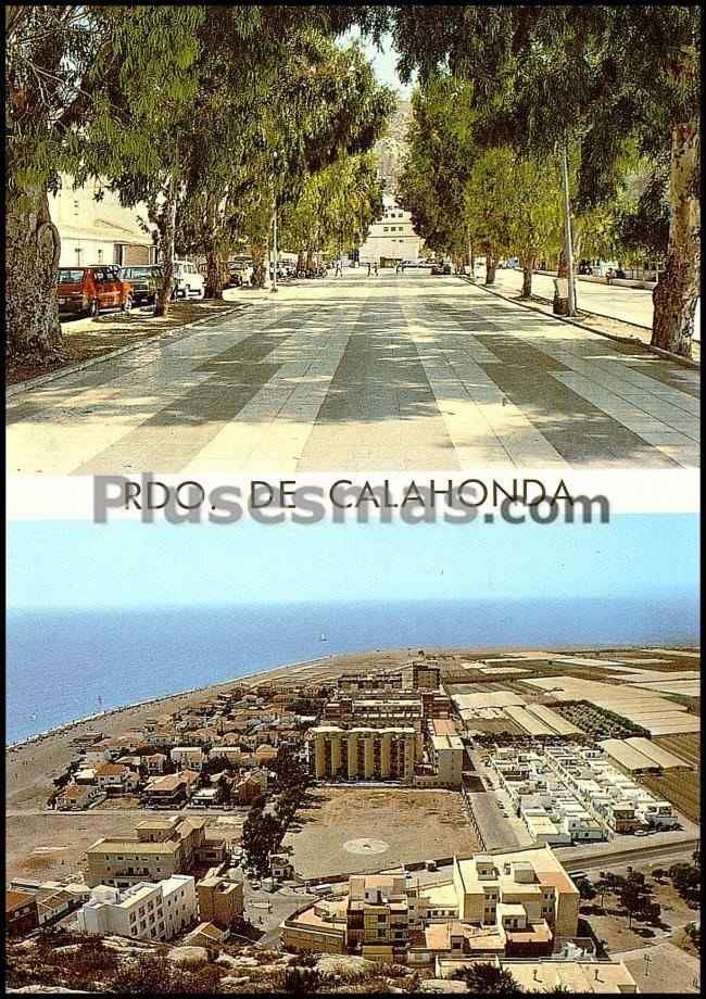 Panorámica del pueblo y parque de calahonda (granada)