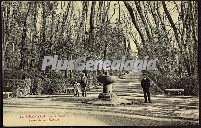 Paseo de los hoteles de la alhambra de granada