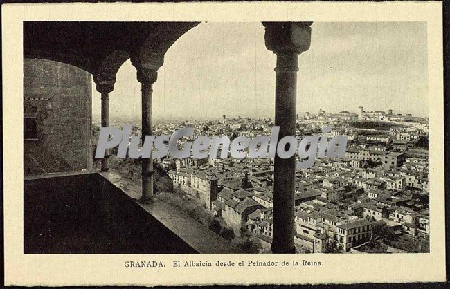 El albaicín desde el peinador de la reina en granada