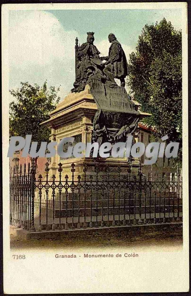 Monumento de colón en granada