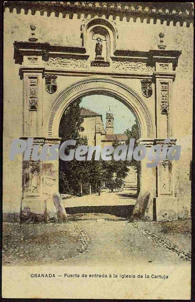 Puerta de entada a la iglesia de la cartuja de granada