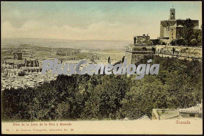 Vista de la torre de la vela y granada