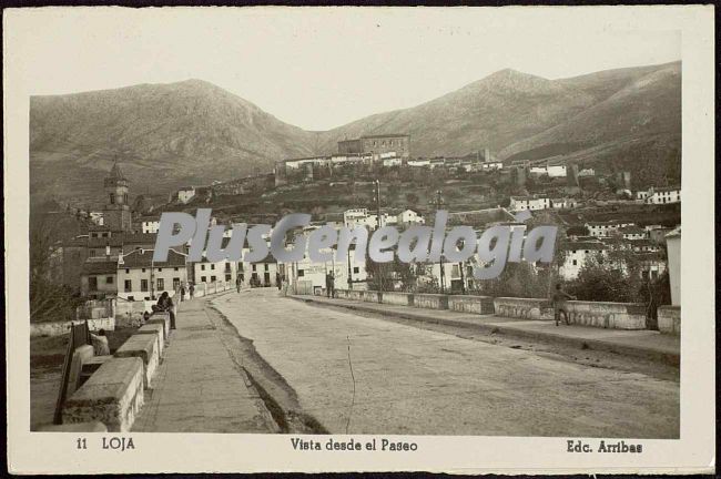 Vista de loja (granada) desde el paseo