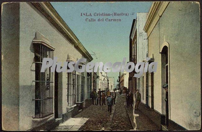 Calle del carmen en isla cristina (huelva)