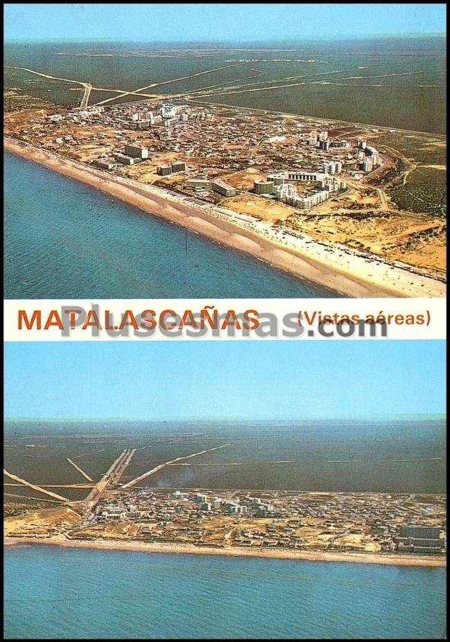 Vista aérea de la playa de matalascañas (huelva)