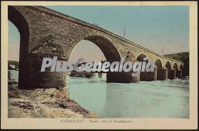 Puente sobe el guadalquivir en marmolejo (jaén)