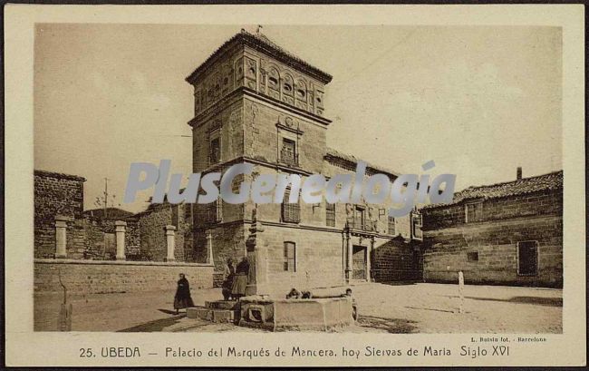 Palacio del marqués de mancera, hoy siervas de maría en úbeda (jaén)