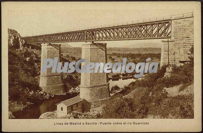 Línea de madrid a sevilla - puente sobr el río guarrizas en úbeda (jaén)