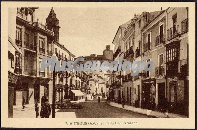 Calle del inante don fernando en antequera