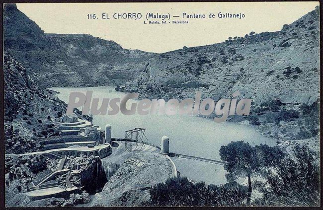 Pantano de gaitanejo en el chorro (málaga)