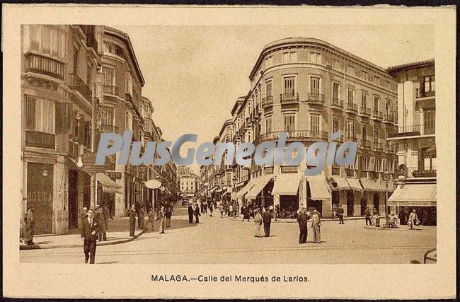 Calle del marqués de larios en málaga