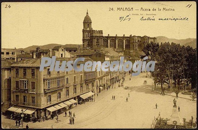 Acera de la marina en málaga