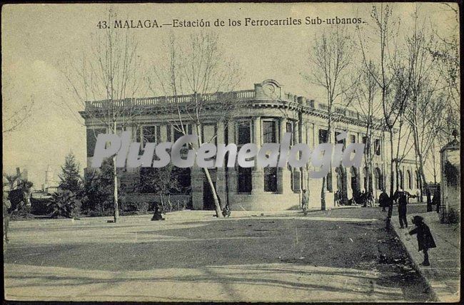 Estación de los ferrocarriles sub-urbanos en málaga