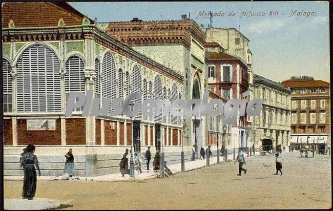 Mercado de alfonso xiii en málaga (en color)